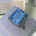 thumbnail image 4 of K-KED Luxury 925 Silver Rings Women Delicate Jewelry Crystal Stone Wedding Ring Size 6-10-#18-10, 4 of 6