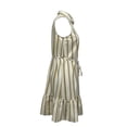 thumbnail image 2 of Vestido George para Mujer Corto con Olan en Ruedo, Sin Mangas, Botones en Pecho Beige Talla M, 2 of 4
