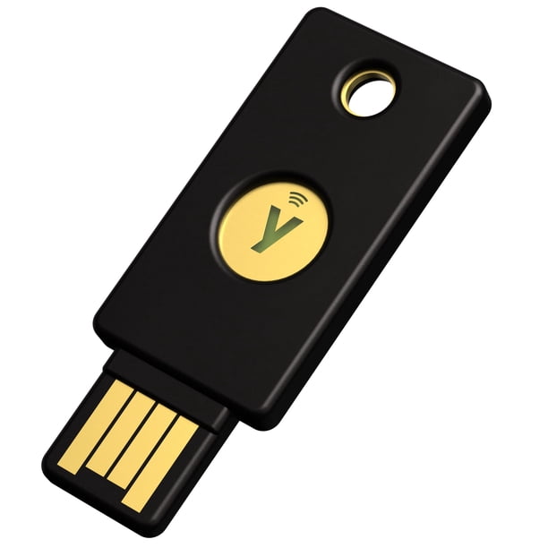 Llave de seguridad Yubico, compatibilidad básica con NFC, certificada por FIDO