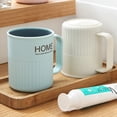 thumbnail image 5 of Taza de lavado Bicolor, cepillo de dientes doméstico para hacer gárgaras, taza de cepillo de dientes espesada de plástico con mango, 5 of 5