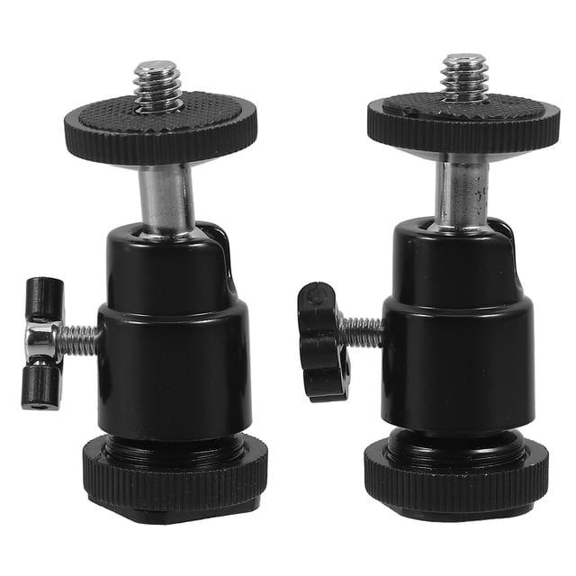 2pcs Tripod Ball Head Camera Metal Ball Head Projector Mount Aluminium Alloy 360° Rotating