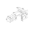 thumbnail image 6 of Pemberly Row L Desk with Hutch & File Cabinet in Antique White - Engineered Wood, 6 of 7