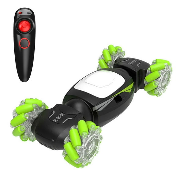 TFixol Remote Control Car for Boys RC Car 4WD 2.4GHz RC Stunt Car for Kids with Music Light 360° Rotate Gravity Sensor Remote