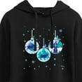 thumbnail image 3 of Disney Frozen 2 - Winter Wonderland Ornaments Christmas - Juniors Cropped Pullover Hoodie, 3 of 5