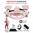 thumbnail image 2 of GARVEE Rocking Steppers for Exercise at Home,3D Motion Rock Stepper with LCD Monitor,Resistance Bands & Anti-Slip Mat,350LBS Capacity Side to Side Stair Stepper for Full Body Workout,Pink, 2 of 7