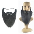 thumbnail image 5 of KAKOWELY 1 juego de máscara de cosplay de barba salvaje, bigote de Halloween, divertidos accesorios de barba, bigotes de simulación, accesorio de disfraz de cosplay, 5 of 5