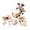 B, variant on Push & Roll Farm Animal Bead Tissue Cart DIY Kit, 3D Handmade Beaded Tissue Holder, Creative Arts Crafts Set with Instructions, Gift for Adult Craft Lovers