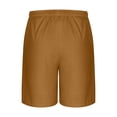 thumbnail image 5 of BXINGOHAI Mens Pajama Shorts Sleep Shorts Soft Comfy Breathable Lounge Pants with Pockets Gold,XL, 5 of 5