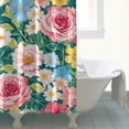 thumbnail image 4 of Pioneer Flower Floral Print Pattern Shower Curtain 72"x72" ,Bathroom Decorative Shower Curtains Set with 12 Hooks,Modern Waterproof Washable Shower Curtain, 4 of 6