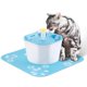thumbnail image 3 of Fuente de agua para gatos, dispensador de agua para perros con 1 tapete para gatos y perros pequeños, 3 of 5