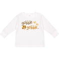 thumbnail image 3 of Inktastic Gobble Gobble Thanksgiving Boys or Girls Long Sleeve Toddler T-Shirt, 3 of 5