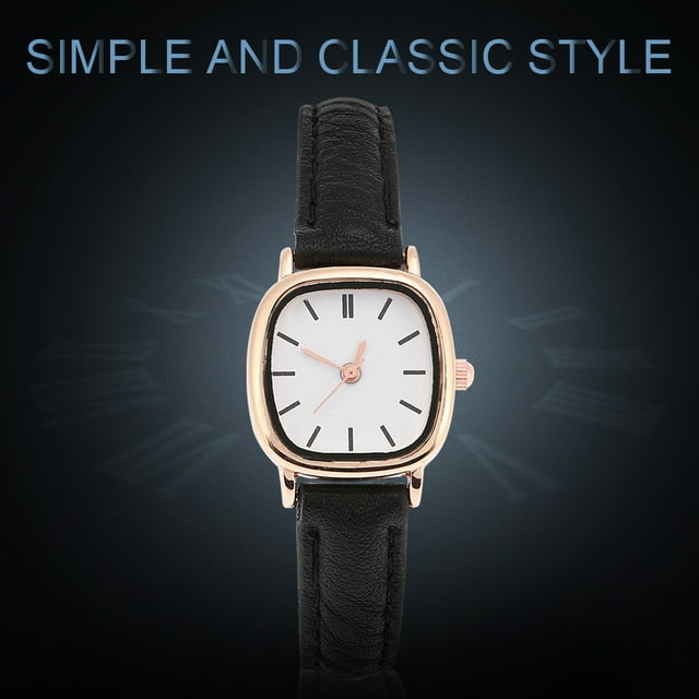 Reloj de pulsera para mujer ANGGREK cuadrado de Cuarzo Correa de PU