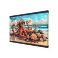 thumbnail image 2 of 8x12 inch Bathroom Decorative Painting&nbsp;Canvas Squid & Flower,Children'S Room,Nursery,Lounge,Bathroom Wall Decor Posters & Prints,Modern Art Canvas Paintings Squid & Flower,For Bar,Yard,Door, 2 of 6