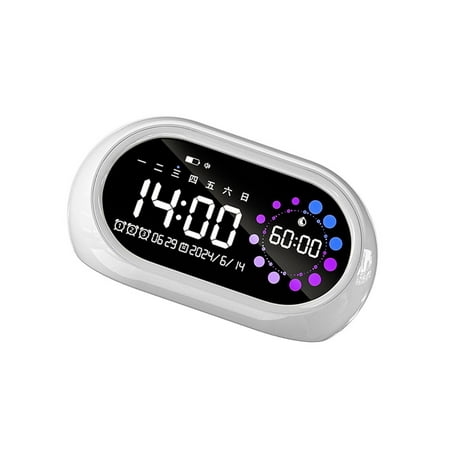 LED Digital Alarm Clock With 2 Levels Volumes Control Timer Snoozes Function For Heavy Sleepers And Modern Homes Decors