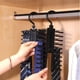 thumbnail image 2 of Clip de corbata desmontable de 20 filas, soporte de almacenamiento, cinturón, bufandas, colgador de almacenamiento de acabado, ahorra espacio para armario, 2 of 5