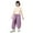 Purple, variant on HUAXUN-Girls Sun Proof Pants | UPF 50 Quick-Dry Lightweight Summer Trousers for Kids | Loose Fit Elastic Waist for Outdoor Play | Comfortable Beach Hiking Wear(Green,5-6Years)