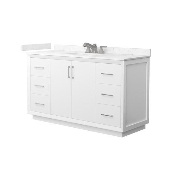 Wyndham Collection Wcf4141-60S-Vca-Us3mxx Strada 60" Free Standing Single Basin Vanity Set