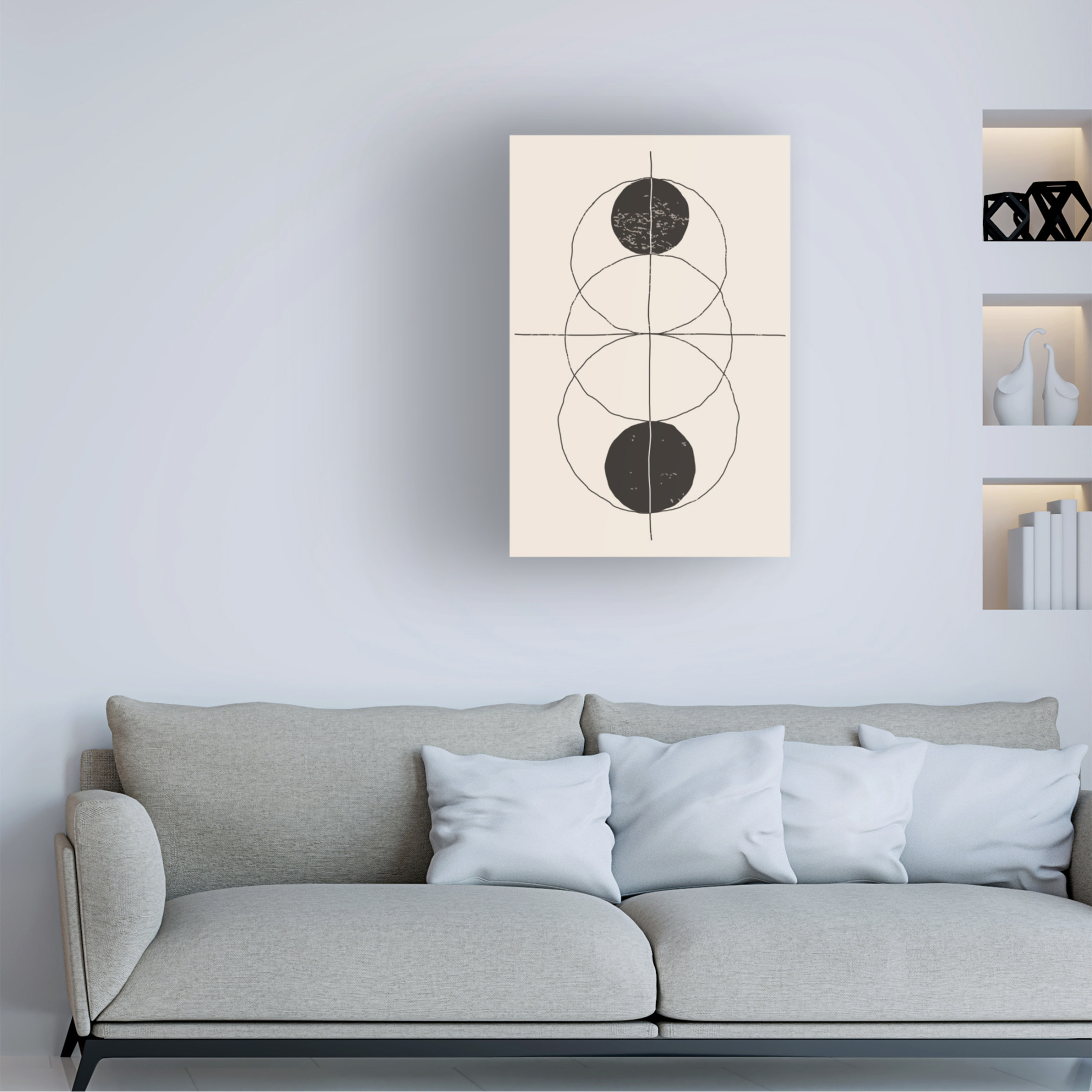 Trademark Fine Art jay stanley Minimal Geometric Shapes 1 Canvas Wall Art