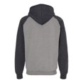 thumbnail image 2 of King Fashion KF4048 Fleece Raglan Hooded Full-Zip Sweatshirt, 2 of 2