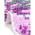thumbnail image 5 of INSPIRE CHIC Robe pour Femme à Paillettes à Bretelles Spaghetti Moulante à Lacets de Soirée Scintillante Mini Robe TP Violet Argent, 5 of 5