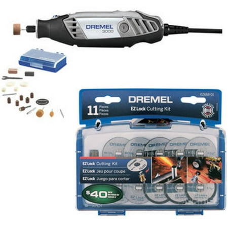 Dremel 3000 Rotary Tool with EZ Lock Cutting Kit