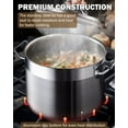 thumbnail image 7 of Cooks Standard Stainless Steel Stockpots, 11 Quart Professional Grade Stock Pot with Lid, Oven Safe Induction Kitchen Cooking Pot, Silver, 7 of 7