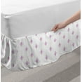 thumbnail image 2 of Bohemian Bed Skirt, Traditional Inspired Flourishing Oriental, Elastic Bedskirt Dust Ruffle Wrap Around for Bedding Decor, 4 Sizes, Pale Purple Pale Mauve, by Ambesonne, 2 of 2