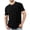 Black, variant on Dursoulink Casual T-Shirt for Men, Short Sleeve Round Neck Solid Color with Front Pocket, Polyester Cotton Spandex Blend, Relaxed Fit, Spring Season