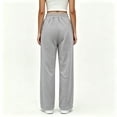 thumbnail image 3 of Asgosdo Sweatpants for Women Wide Leg Baggy Fleece Lined Drawstring High Waisted Casual Workout Pants Fall Lounge Pants with Pockets, 3 of 8