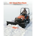 thumbnail image 2 of KFFKFF Snow Plow Kit, 60in Universal Snow Plow Attachment, Height & Left-Right Adjustable, Quick To Detach, Steel ATV Scrape Blade, 3 Mount Options, 2 of 9