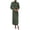 Army Green, variant on BTFBM Womens Mock Neck Satin Dress Spring Summer Long Sleeve Lightweight Formal Wedding Party Maxi Cocktail Dresses