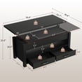 thumbnail image 4 of Accreate 40" Lift Top Coffee Table, Multi-Function Convertible Table with Drawers & Hidden Storage, Converts to Dining or Work Table, Space-Saving Design, 4 of 8