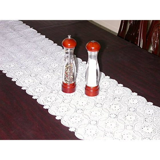 Vinyl Lace Shelf, Pantry Liner or Table Runner, with Scallop