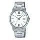 thumbnail image 1 of Reloj Casio Mtpv002 7b3 Hombre Acero Negro Fechador Correa Plateado Bisel Plateado Fondo Blanco MTP-V002D-7B3, 1 of 8