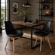 thumbnail image 2 of Sillas de Comedor Modernas con Asiento Acolchado de Diseño Minimalista Tipo Eames Pedestal - Sillas Ergonomicas Acojinadas con Estructura de Madera Ideales para Interior Set de 2 Piezas Negro, 2 of 5