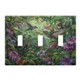 thumbnail image 2 of 2 Gang Light Switch Cover Plate Hummingbirds Dance in Leaves Wall Plate Decorate Electrical Outlet Cover Plates 4.56”x4.48”, 2 of 8