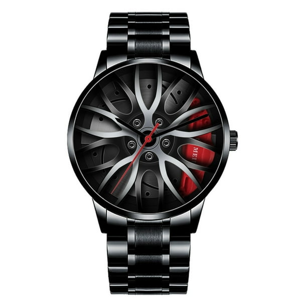 Reloj de cuarzo para hombre, reloj de moda para hombre, reloj de acero inoxidable, informal, de pulsera, de cristal, joyería, reloj general.