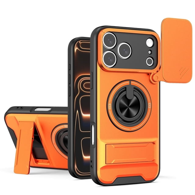 Case For IPhone 17 Pro Max/17 Pro/17 Air/17, Super Slim Shell With Wireless Charging Camera Protective Kickstand Cover