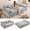 Light Gray, variant on LLappuil Futon Sofa Bed, 79" Loveseat Sofa Convertible Sofa Bed Queen Size, Corduroy Sofa Couch for Living Room Black