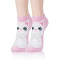 thumbnail image 4 of Calcetines Ficarrico Calcetines tobilleros bonitos para mujer 5 pares, 4 of 7