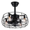 thumbnail image 1 of 40cm Ceiling Fan with 4 Light Sockets for Bedroom Kitchen Living Room Decor More, 1 of 7