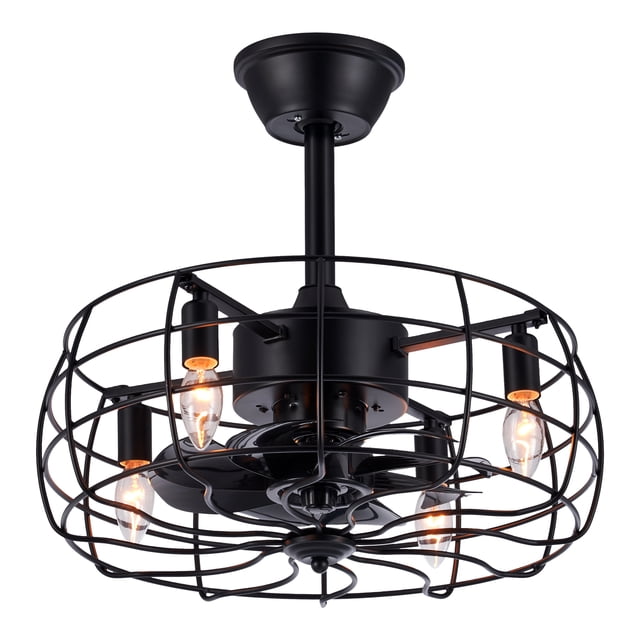 40cm Ceiling Fan with 4 Light Sockets for Bedroom Kitchen Living Room Decor More