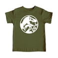 thumbnail image 4 of 2 Rex 2nd Birthday Shirt for Boys & Girls T-Rex Dinosaur Party Tee for Toddler Military Green Shirt 3T, 4 of 8