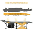 thumbnail image 3 of KingCamp Folding Portable Camping Cot with Multi Layer Side Pocket, Grey, 3 of 9