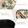 thumbnail image 5 of FORMRS Makeup Bag Travel Cosmetic Organizer for Women Fold Flat Zipper Pouch with Handle, Pink Palm Trees, 5 of 8