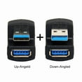 thumbnail image 2 of Chenyang CY 1 Set Up Down Angled USB 3.0 Adapter A Male to Female Extension 180 Degree 5Gbps Adapter, 2 of 6