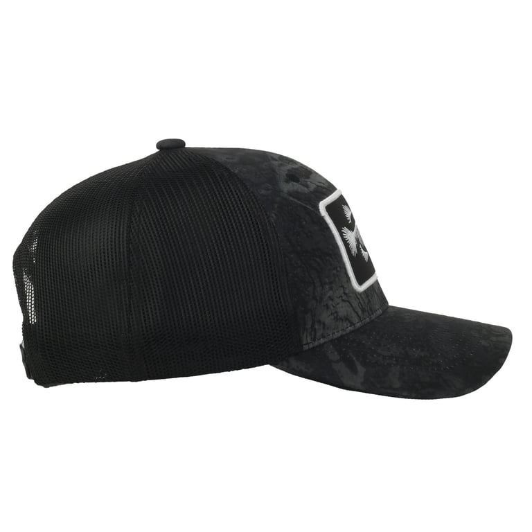 Realtree® Fishing WAV3 Black Cap – 5-Panel, Bonefish Patch, Flat