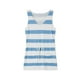 thumbnail image 3 of VISgogo Vestido casual de verano para mujer sin mangas con cuello en V profundo con cordón a rayas con bolsillos VISgogo  moda, 3 of 9