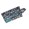 thumbnail image 1 of Cateissary Bolsa de zapatos de viaje portátil Bolsa con cremallera Organizador de almacenamiento Bolsas impermeables Multicolor Almacenamiento y organización del hogar flores azul real, 1 of 6