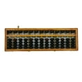 thumbnail image 4 of Vintage Wooden Abacus with Reset Button Traditional Math Counting Tools for Students Teachers Accountants Office Clerks, 4 of 9